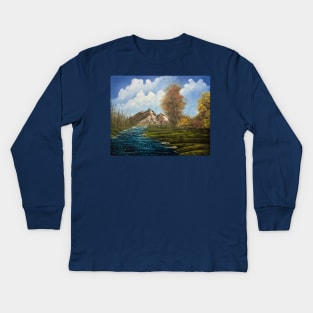 Downstream View Kids Long Sleeve T-Shirt